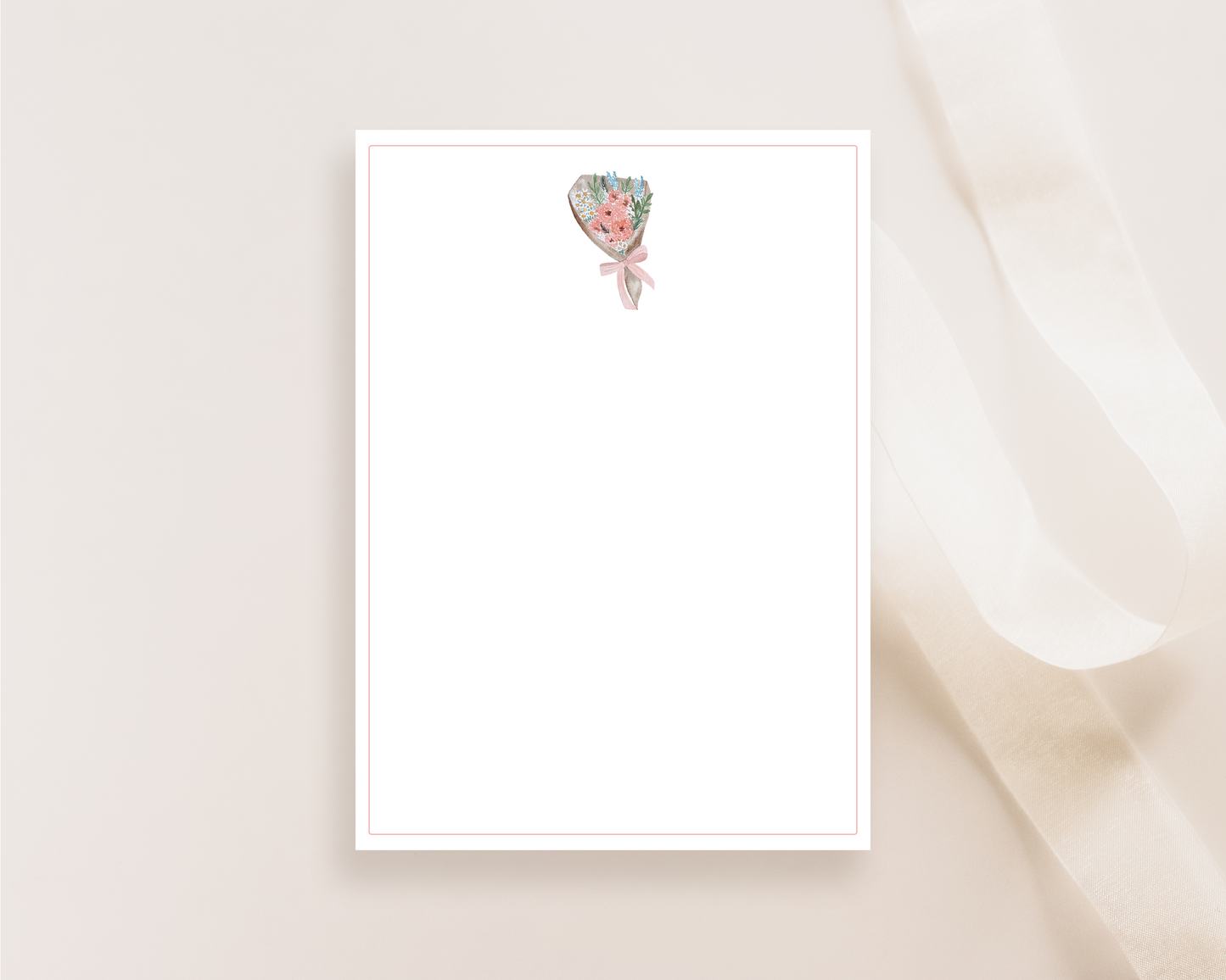 Wildflower Bouquet Stationery Cards With Envelopes