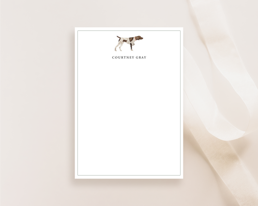 PERSONALIZED German Short-Haired Pointer Stationery Cards With Envelopes