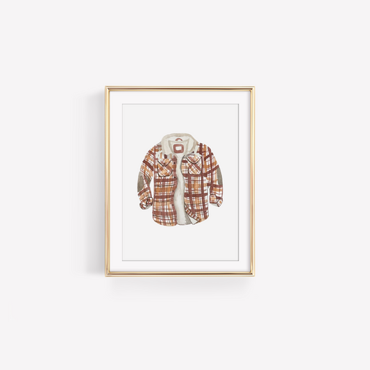 Fall Flannel Art Print