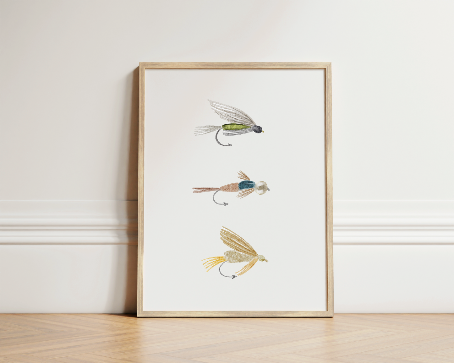 Fly Fishing Lures Art Print