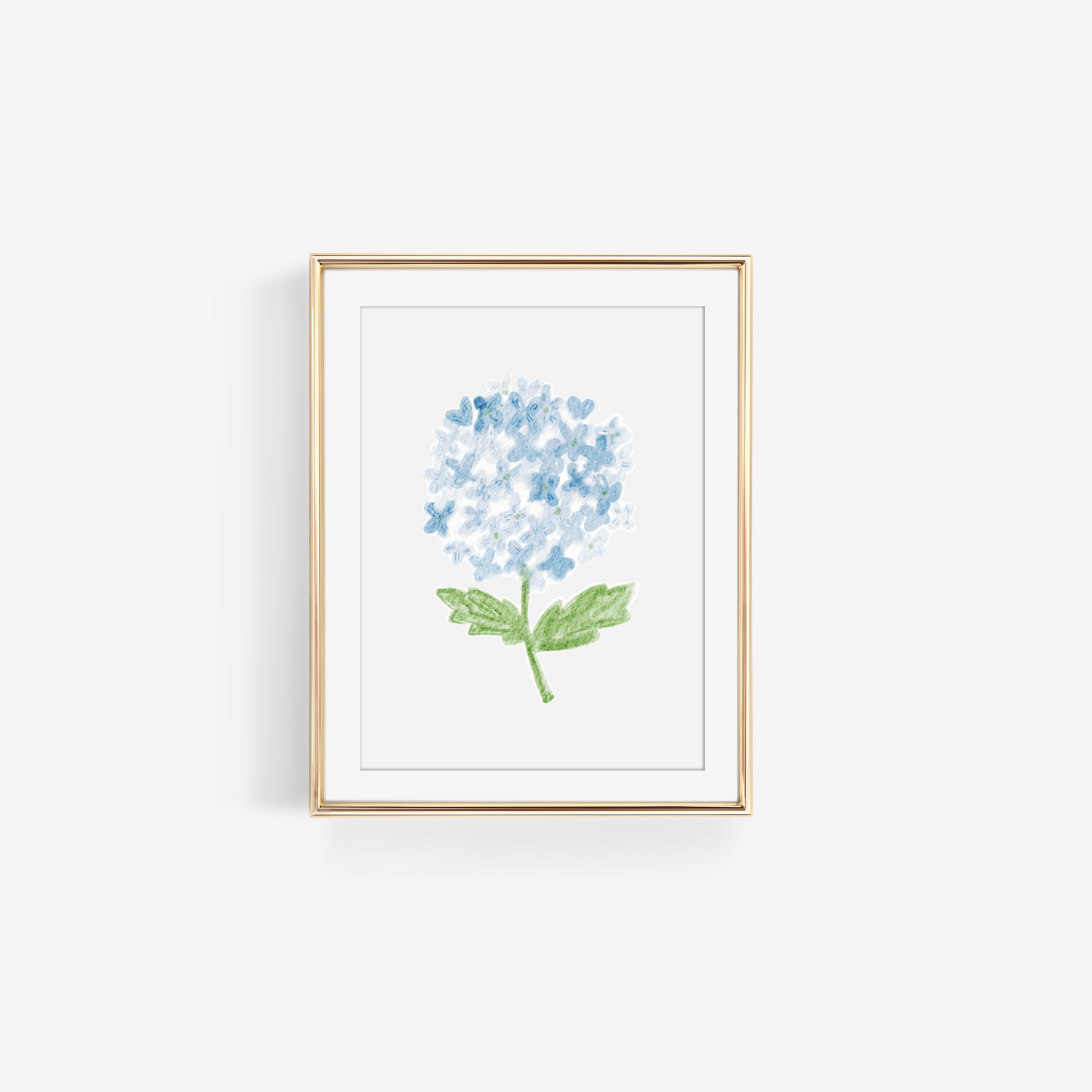 Blue Hydrangea Art Print