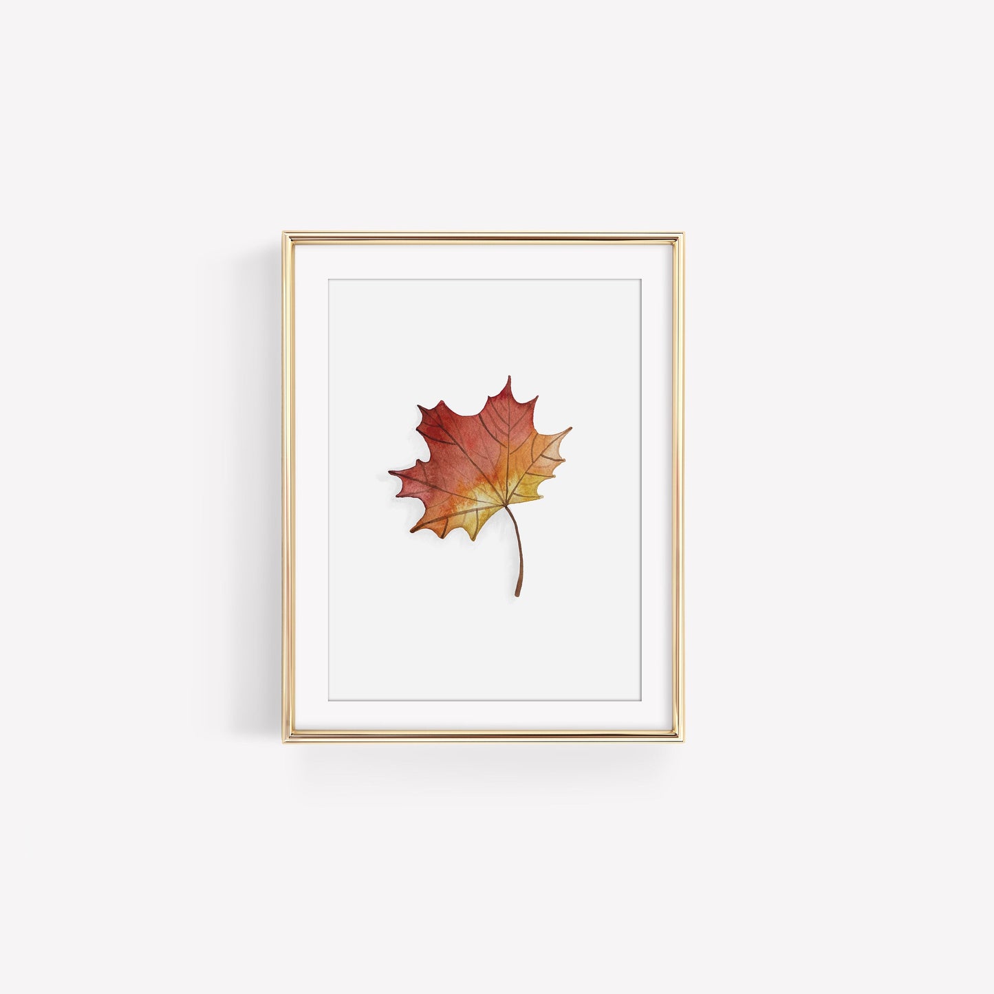 Red Maple Leaf Art Print