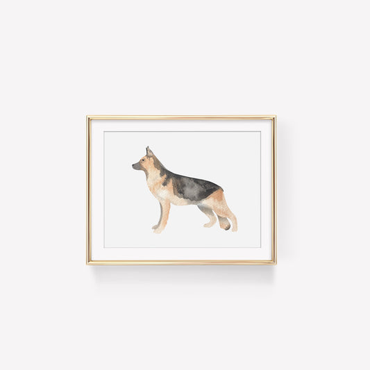 Digital Download German Shepherd Dog Art Print