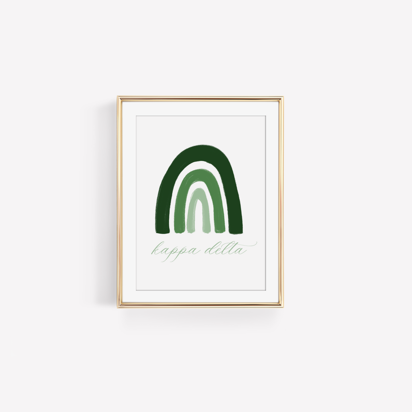 Kappa Delta Rainbow Art Print - Officially Licensed