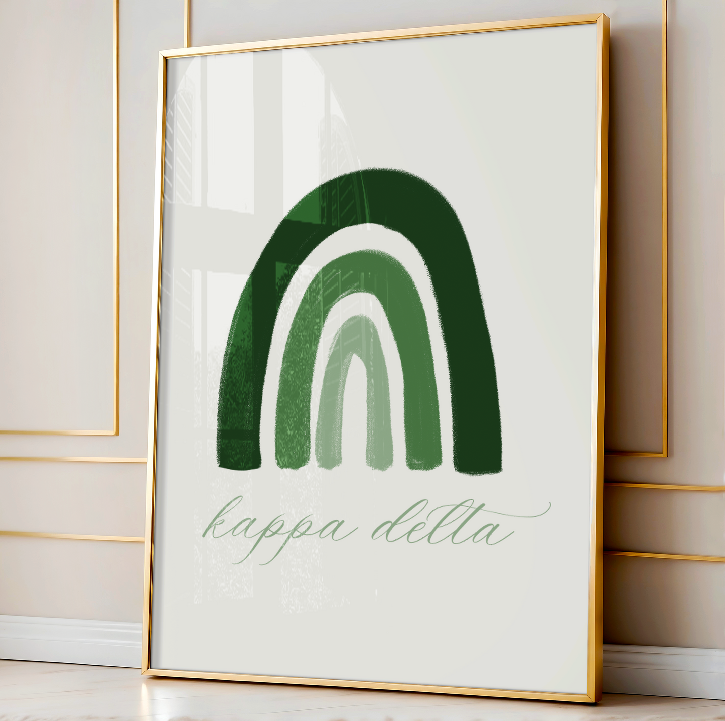 Kappa Delta Rainbow Art Print - Officially Licensed