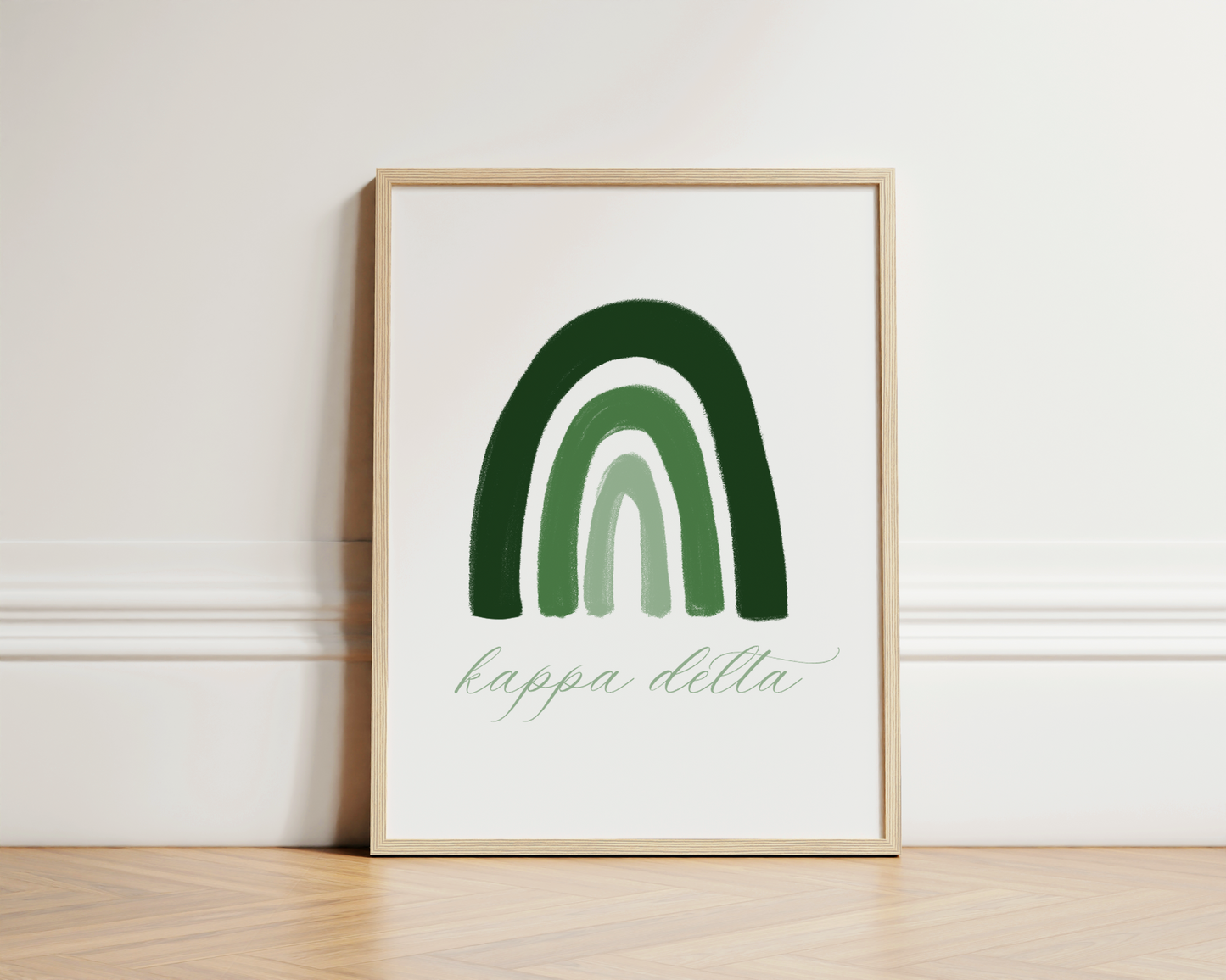 Kappa Delta Rainbow Art Print - Officially Licensed