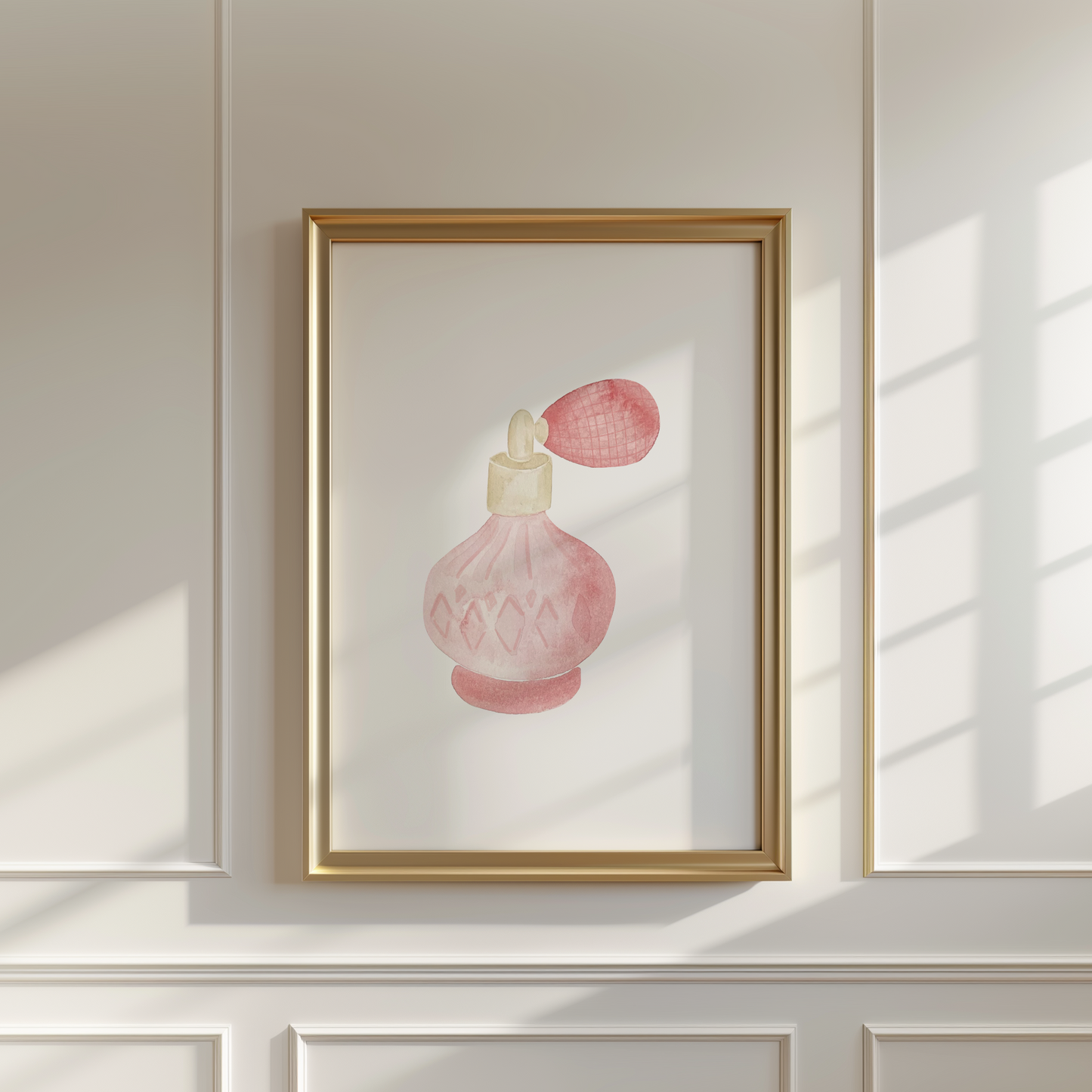 Perfume Bottle Watercolor Art Print