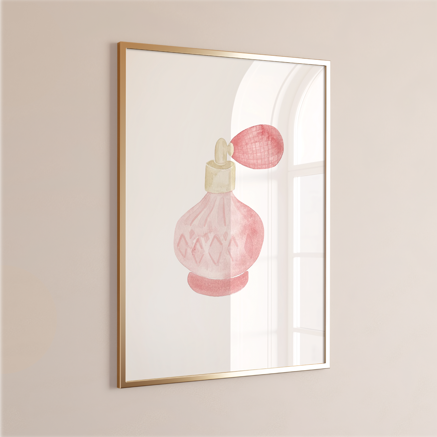 Perfume Bottle Watercolor Art Print