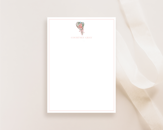 PERSONALIZED Wildflower Bouquet Stationery Cards With Envelopes