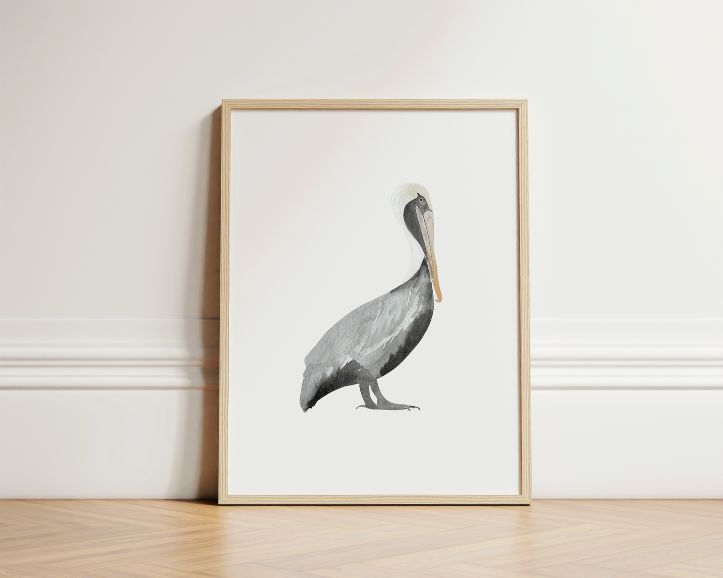 Sitting Brown Pelican Art Print