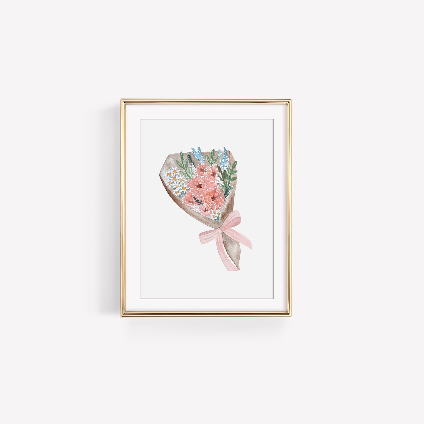 Digital Download Wildflower Bouquet Art Print